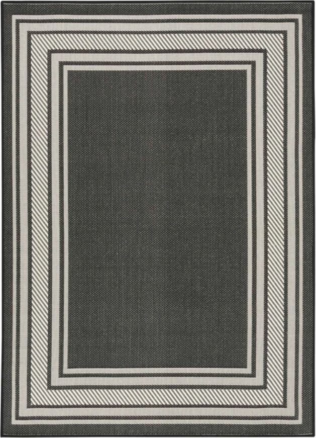 Nourison Home™ Horizon HOZ03 Black 5'x7' Area Rug-0
