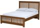 Crate Designs™ Furniture Brindle Full Extra-Long Youth Shaker Bed-0