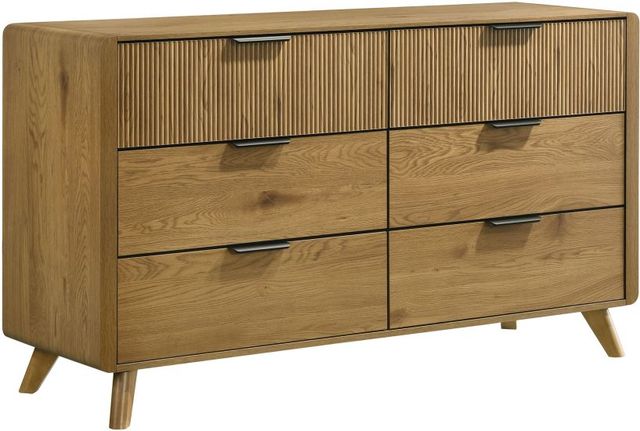 Coaster® Bennett 4-Piece Light Oak Youth Twin Upholstered Panel Bedroom Set-3