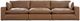 Signature Design by Ashley® Emilia 3-Piece Caramel Modular Sectional Sofa-0