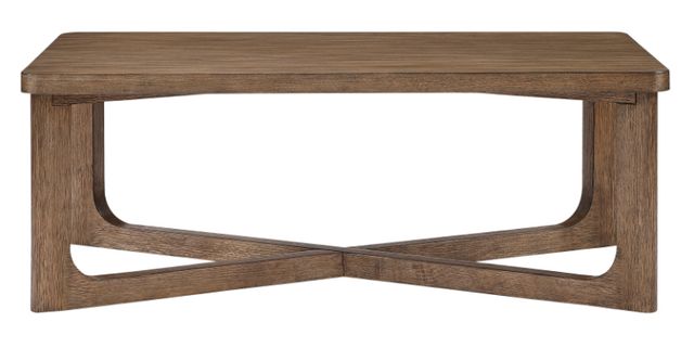 Homelegance® Blake Light Brown Rectangular Cocktail Table-2