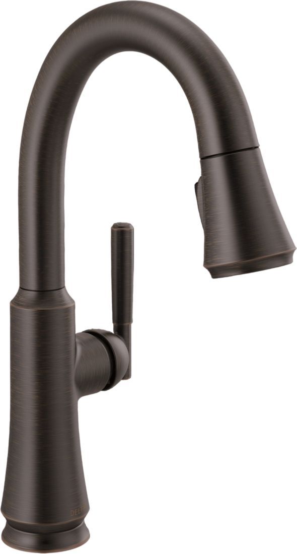 Delta Coranto® Venetian Bronze Single Handle Pull-Down Bar/Preparation Kitchen Faucet-0