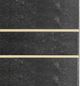 A & B Home Black Marble C-Shaped Side Table with Gold Frame -5