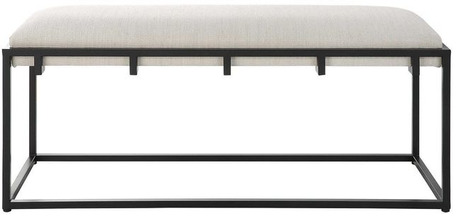 Uttermost® Paradox Black/White Bench-3