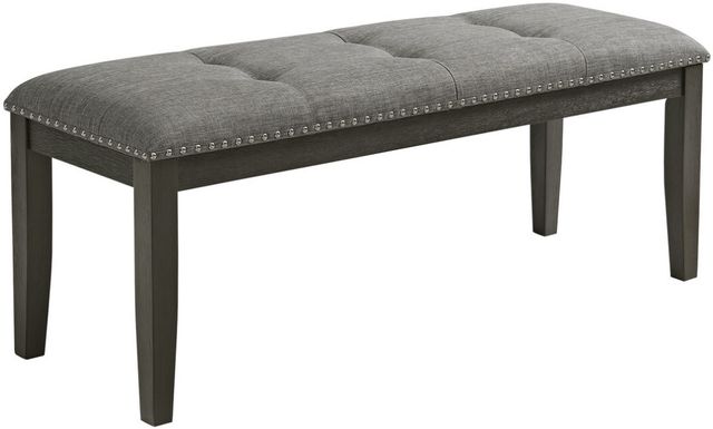 Elements International Everdeen Charcoal/Gray Dining Bench-0