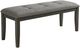 Elements International Everdeen Charcoal/Gray Dining Bench-0