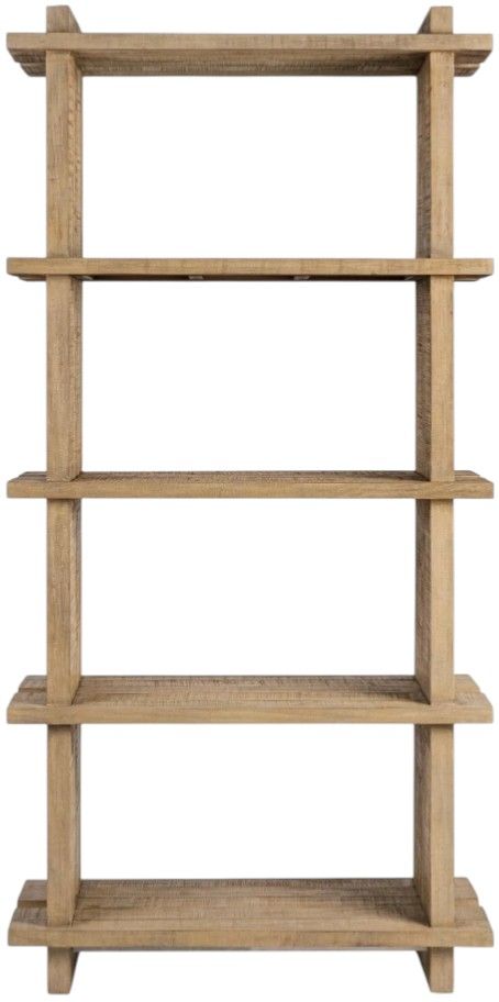 Classic Home Karlla Natural Clay Bookshelf-2