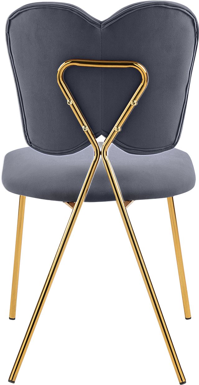 Meridian Furniture Angel Gray Velvet Dining Chair-3