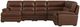 Flexsteel® David 7-Piece Pecan Leather Left-Arm Facing Sectional and Chaise-1