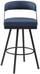 Homelegance® Crowley Blue Pub Swivel Chair-2