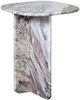 Dovetail Furniture Christos Brown/White Side Table-0
