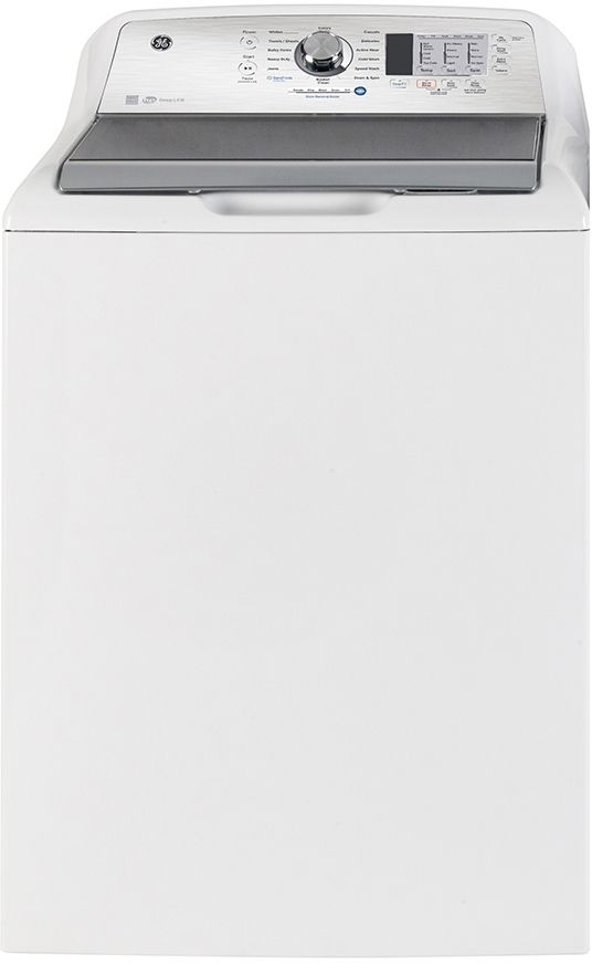 GE® 5.2 Cu. Ft. White Agitator Top Load Washer with SaniFresh Cycle