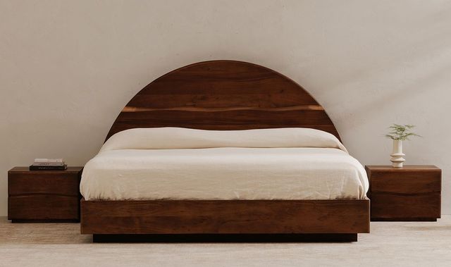 Moe's Home Collection Watson Brown Queen Panel Bed-1