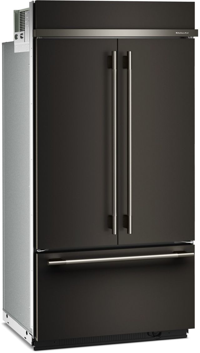 KitchenAid® 42" 24.2 Cu. Ft. Black Ore Built-In French Door Refrigerator-2