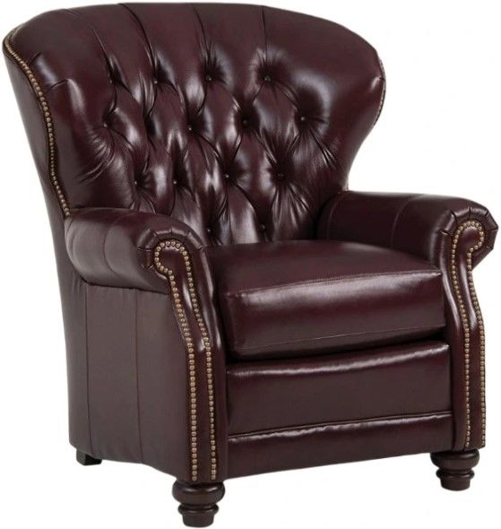 Smith Brothers Customizable 522 Leather Chair-0