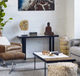 Moe's Home Collection Blox Black Console Table with Brown and White Top -4