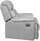 Homelegance® Lambent Silver Gray Manual Recliner-3