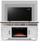 Legends Home Real Cozy Liberty Java/White 64" Corner Fireplace Console-5