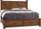 Artisan & Post by Vaughan-Bassett Cool Rustic Amber California King Storage Panel Bed-0