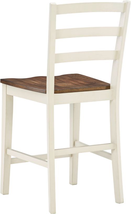 Signature Design by Ashley® Jendanton Antique White/Brown Bar Stool-3