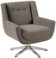 Olliix by INK+IVY Brown Multi Nina Star Based Swivel Lounge Chair-1