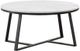 Coaster® Hugo Faux Marble Coffee Table with Matte Black Base-0