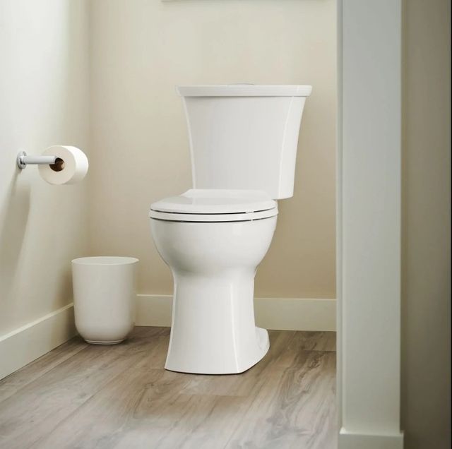 American Standard Edgemere White Two-Piece Dual Flush Chair-Height Round-Front Toilet Less Seat 1.28 gpf/4.8 Lpf and 1.0 gpf/3.8 Lpf-3