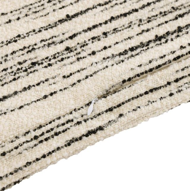 HiEnd Accents Cosmo Black/Ivory Lumbar Pillow-1