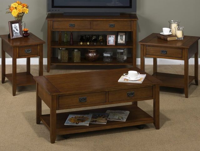 Jofran Inc. Mission Oak End Table-1