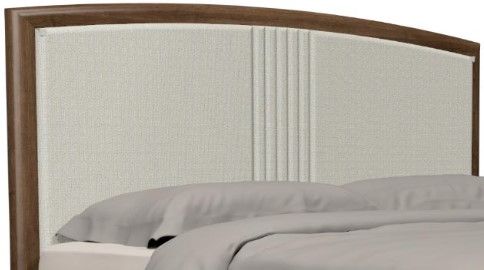 Country View Woodworking Westwood Queen Low Footboard Upholstered Panel Bed-1