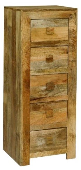 Jaipur Furniture Dakota Light Brown 5-Drawer Chest-0
