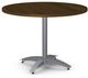 Amisco Customizable Billy Walnut Veneer Round Table-0