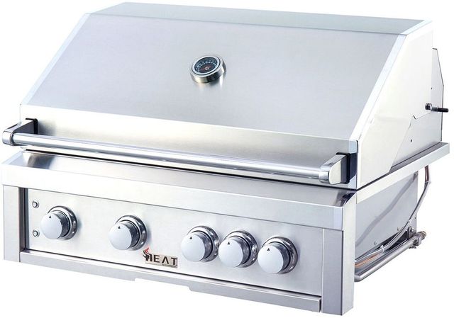 Heat 4-Burner Stainless Steel Built-In Liquid Propane Grill-1