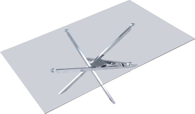 Meridian Furniture Xander Chrome 60" Dining Table-2