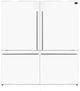 FORNO® Milano 62 in. 34.4 Cu. Ft. White Bottom Freezer Refrigerator-2