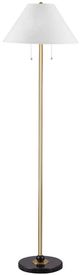 Bassett Mirror Lenor Black/Brass Floor Lamp-0