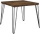 Mazin Furniture Kellson Rustic Oak End Table with Black Hairpin Legs -0