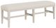 Riverside Furniture Glenndale Aged White/Wheat Upholstered Dining Bench-0