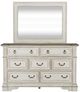 Liberty Furniture Abbey Park 4-Piece Antique White/Weathered Brown King Panel Bedroom Set-3