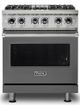 Viking® 5 Series 30" Damascus Gray Pro Style Dual Fuel Range-0