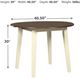 Signature Design by Ashley® Woodanville Brown Dining Table with Cream Legs-2