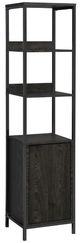 Elements International Fisher Black Bookcase-0