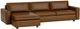 EQ3 Customizable Reva 2-Piece Leather Left-Arm Facing Sleeper Sofa Sectional and Storage Chaise with Standard Arm-1