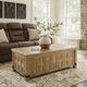 Signature Design by Ashley® Ridgester Light Brown Lift Top Cocktail Table-1