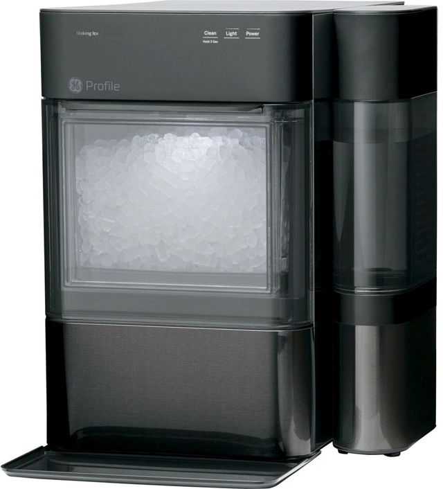 GE Profile™ Opal™ 14" 38 lb. Black Stainless Ice Maker-2