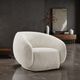 Furniture of America® Savino Beige Swivel Chair-1
