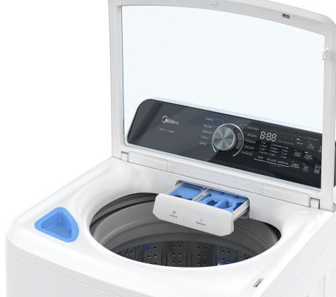 Midea® 4.4 Cu. Ft. White Agitator Top Load Washer-3