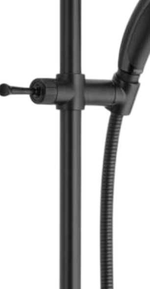 Delta Universal Showering Matte Black 1.75 GPM 9-Setting ActivTouch Hand Shower with Slide Bar-1
