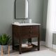 Coast2Coast Home™ Fiskin Brown/White Sink Vanity-1