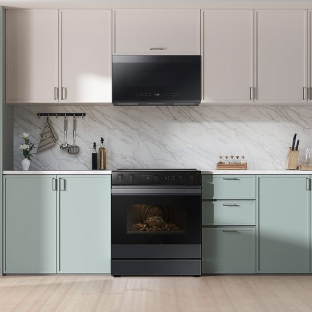 Samsung Bespoke 30" Matte Black Steel Slide In Electric Range-14